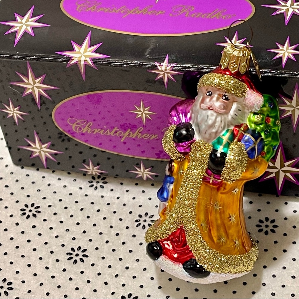 Christopher Radko Petite Balmoral Santa Ornament ~ VTG NIB